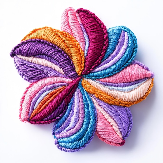 broderie detaliu colorat